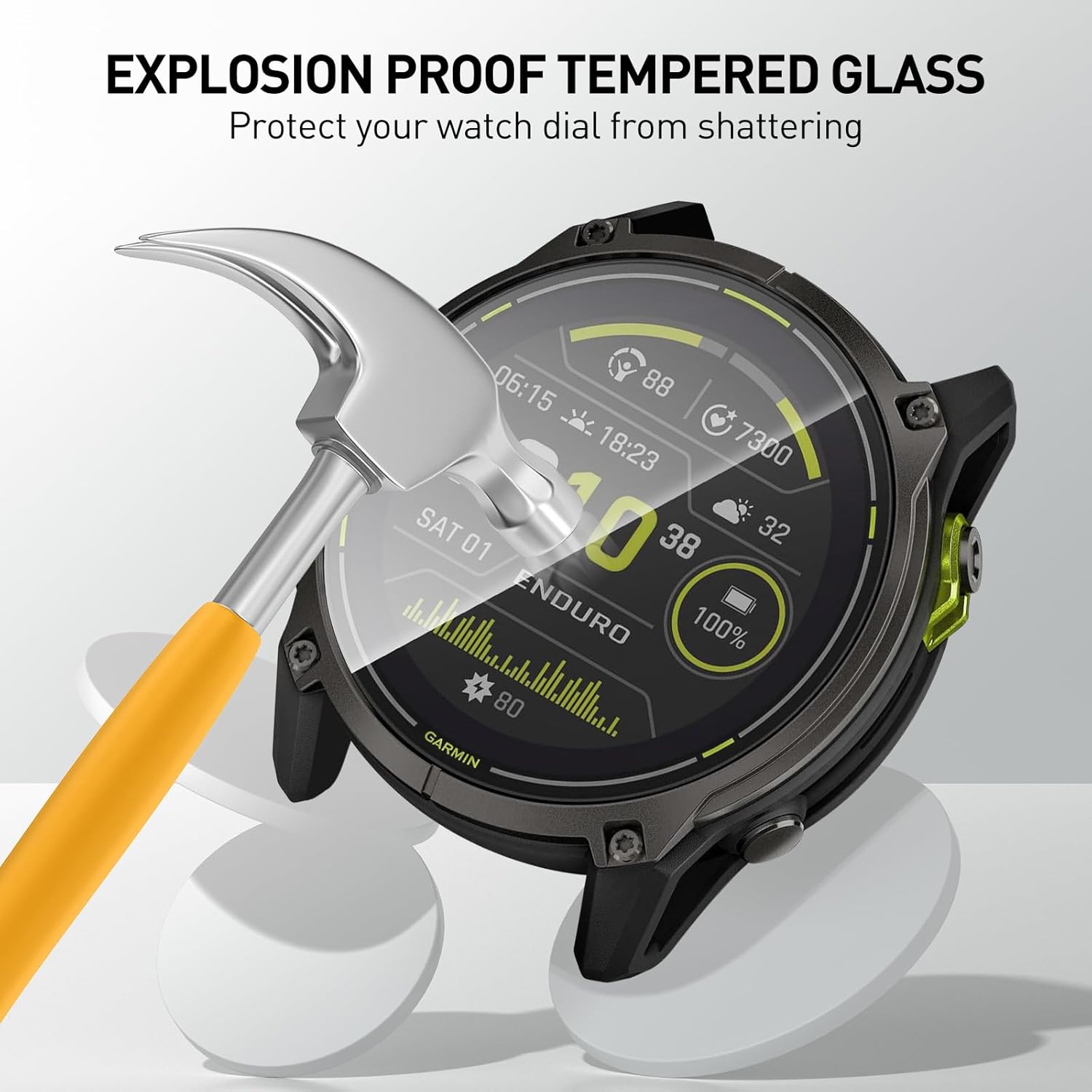 Tempered Glass Films For Garmi - Smartwatch Screen Film recensione e prezzo