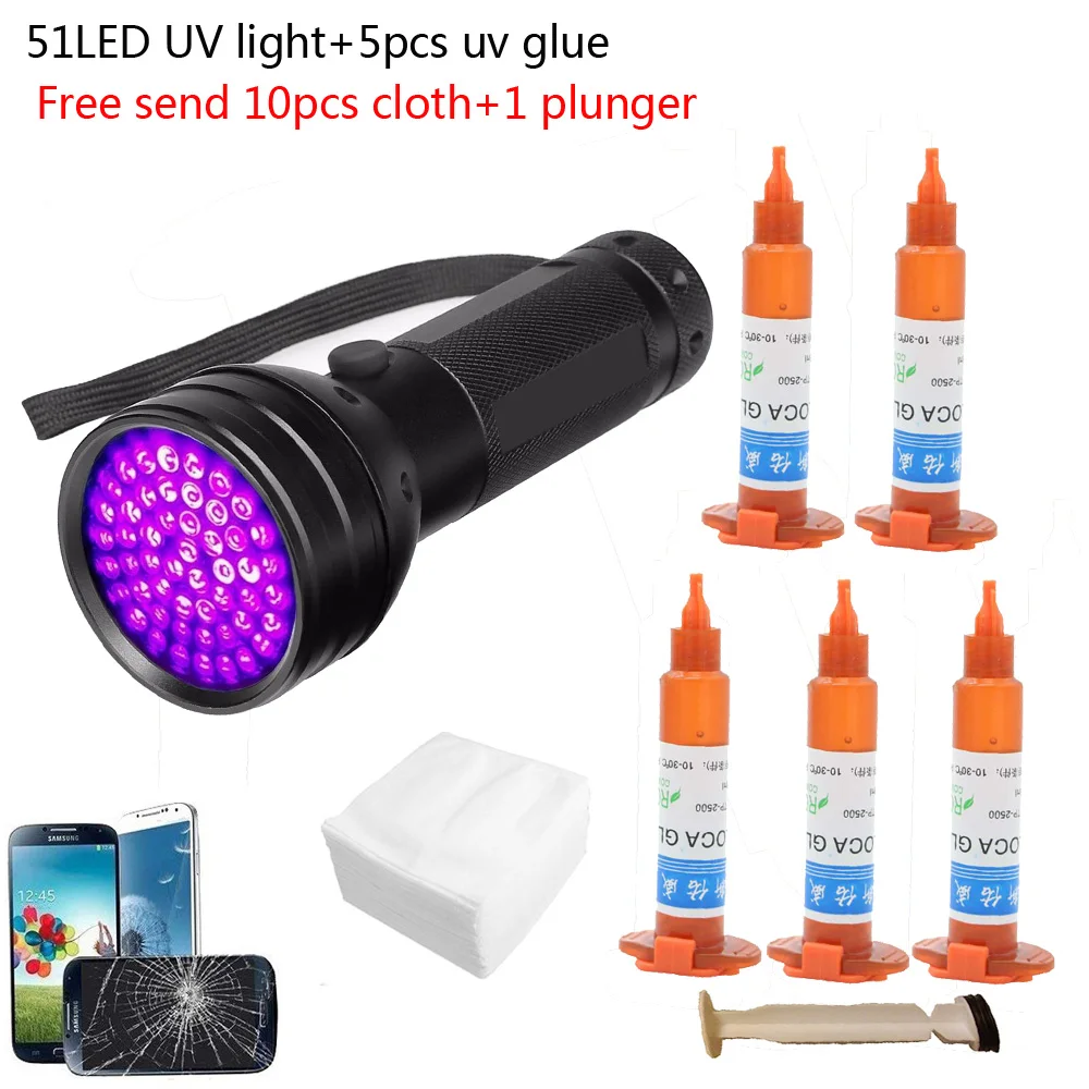 51 led UV light 5pcs/lot 5g TP - Liquid Uv Glue Kit recensione e prezzo