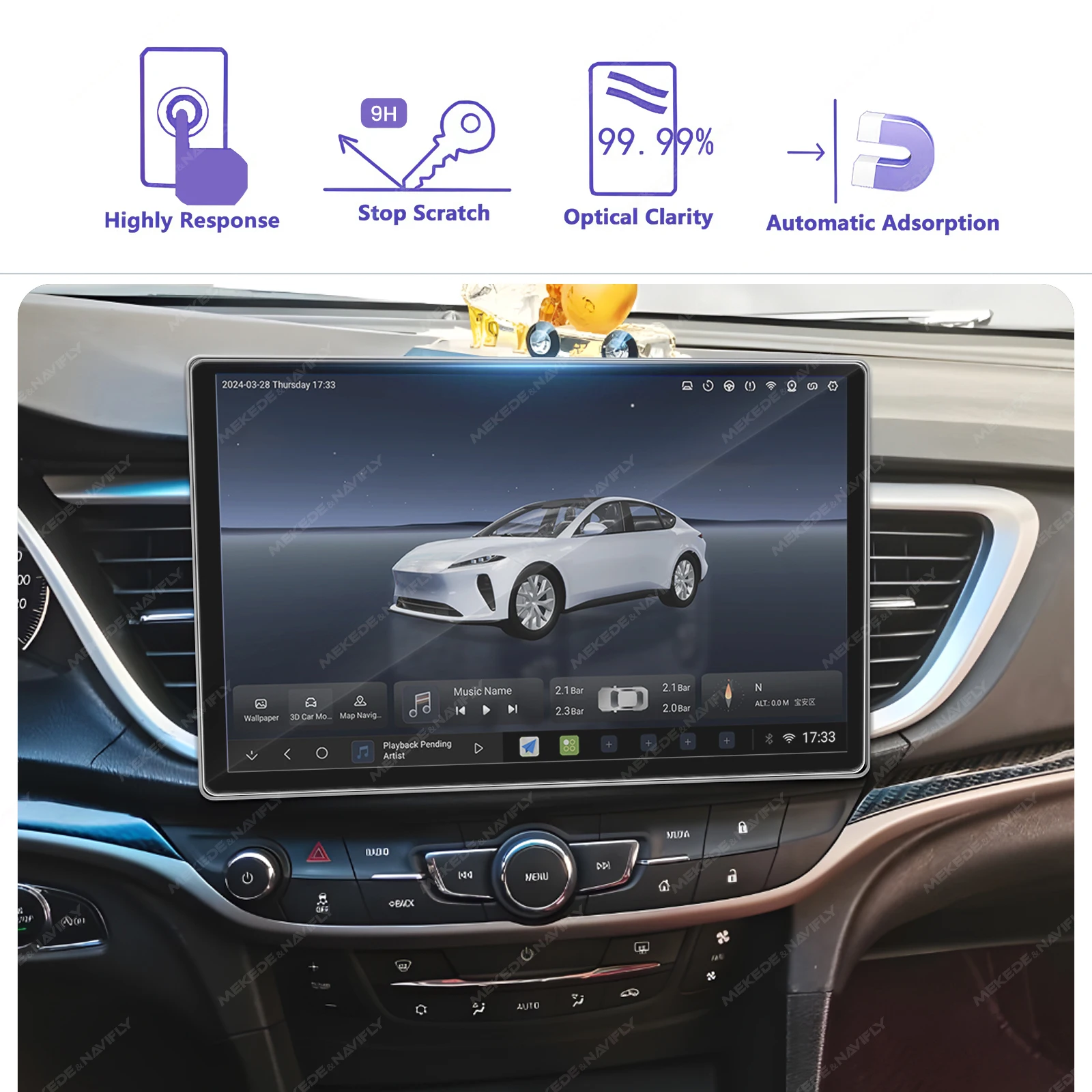 For 11.5 13 Inch Radio Tempere - Glass Protector Auto recensione e prezzo