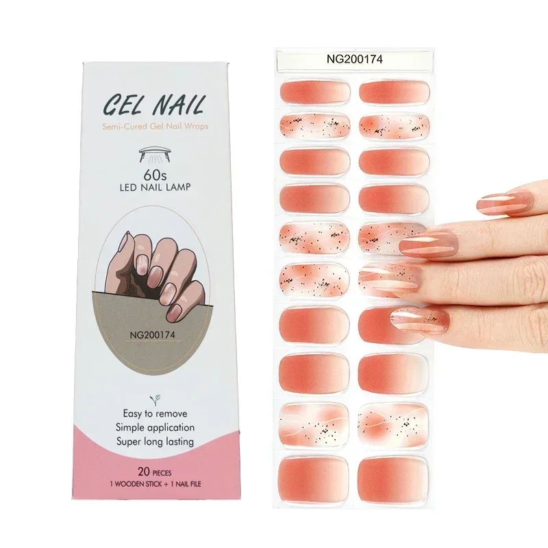 Semi-Cured Gel Nail Strips Pat - Full Cover Adhesive recensione e prezzo