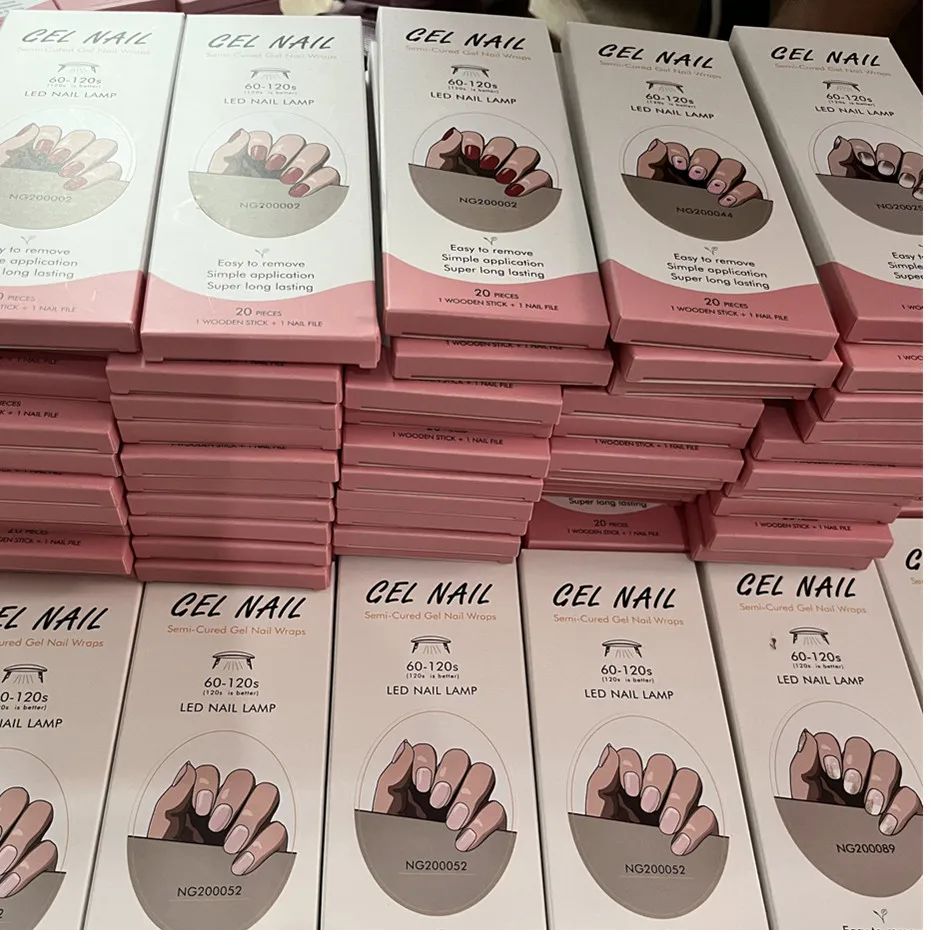 16/18/20Tips Gel Nail Stcikers - Full Cover Adhesive recensione e prezzo