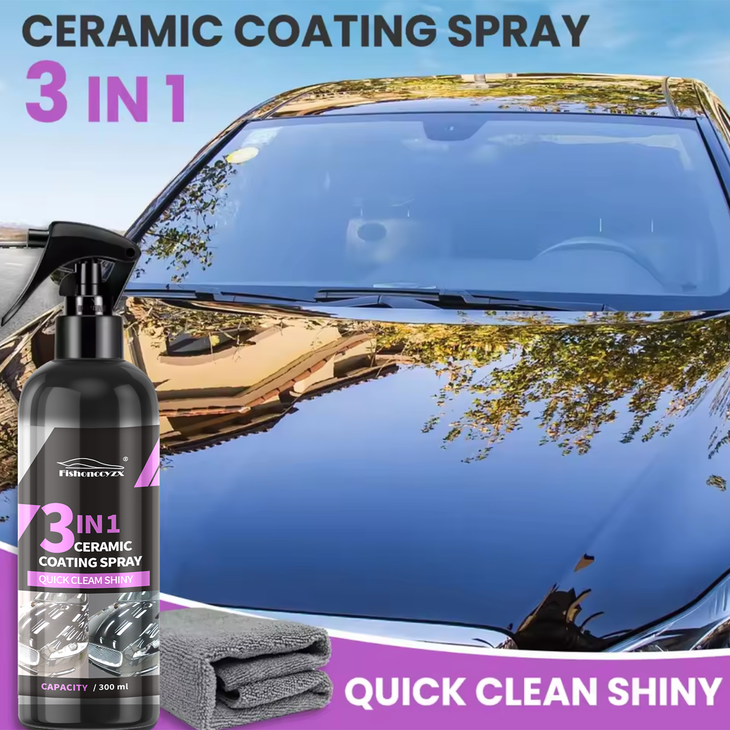 3 in 1 Car Ceramic Liquid Coat - Nano Liquid Coating recensione e prezzo