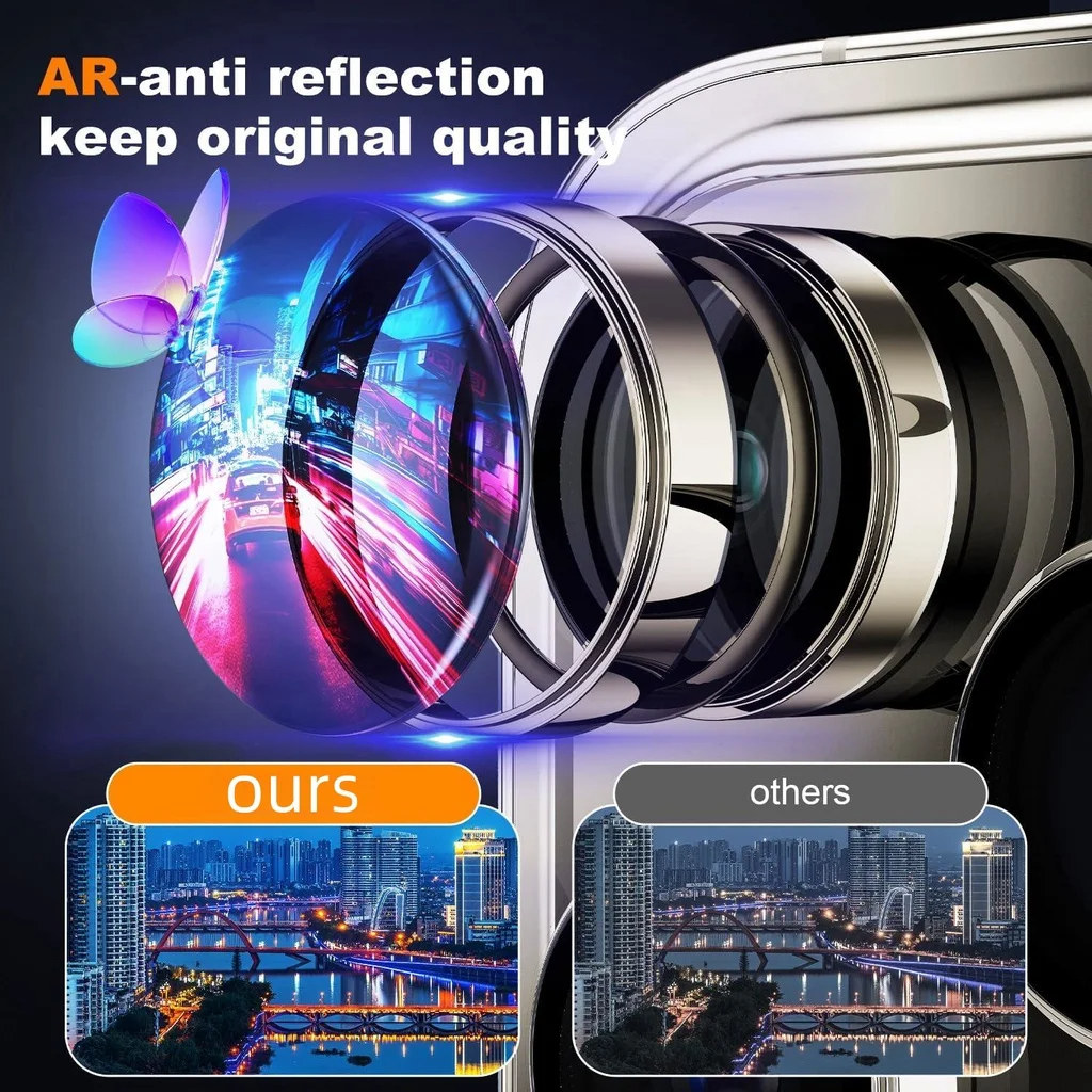 3Pcs Metal Camera Lens Protect - Tempered Glass Screen 9H recensione e prezzo