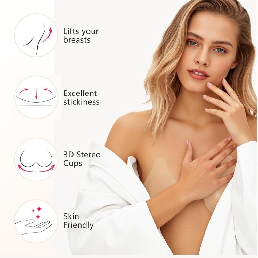 Seamless Silicone Nipple Cover - Full Cover Adhesive recensione e prezzo